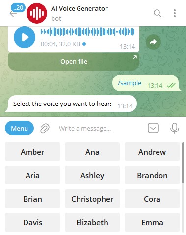 AI Voice Generator Bot